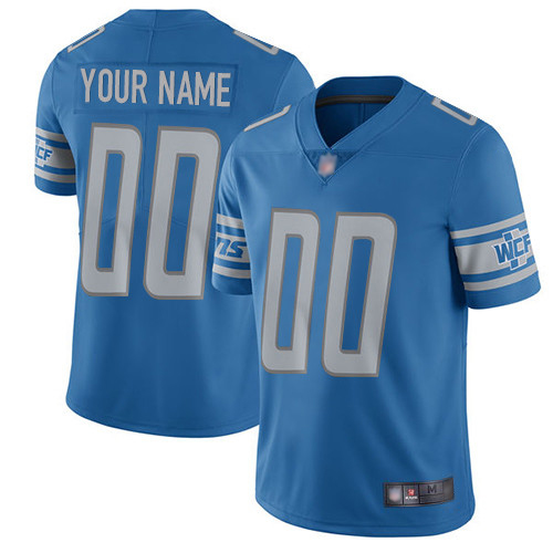 Limited Blue Men Home Jersey NFL Customized Football Detroit Lions Vapor Untouchable